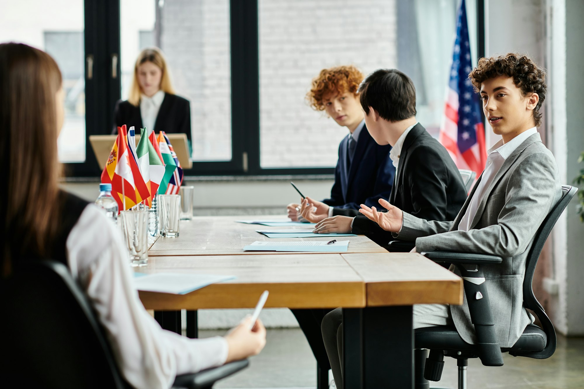 Teenagers Debate Global Issues at Model UN Conference